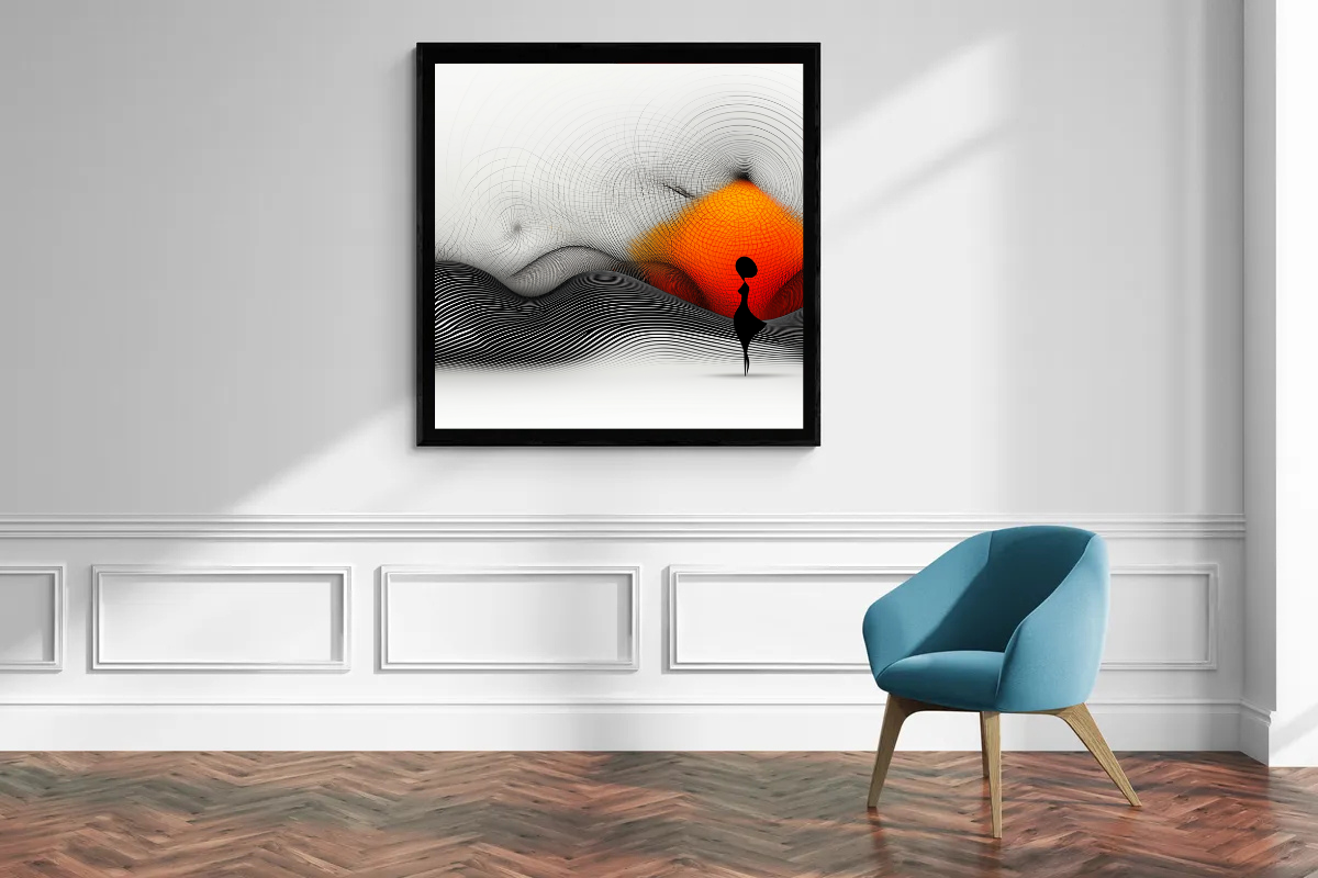 “Dance of Dimensions” – The Harmony of Lines and Light