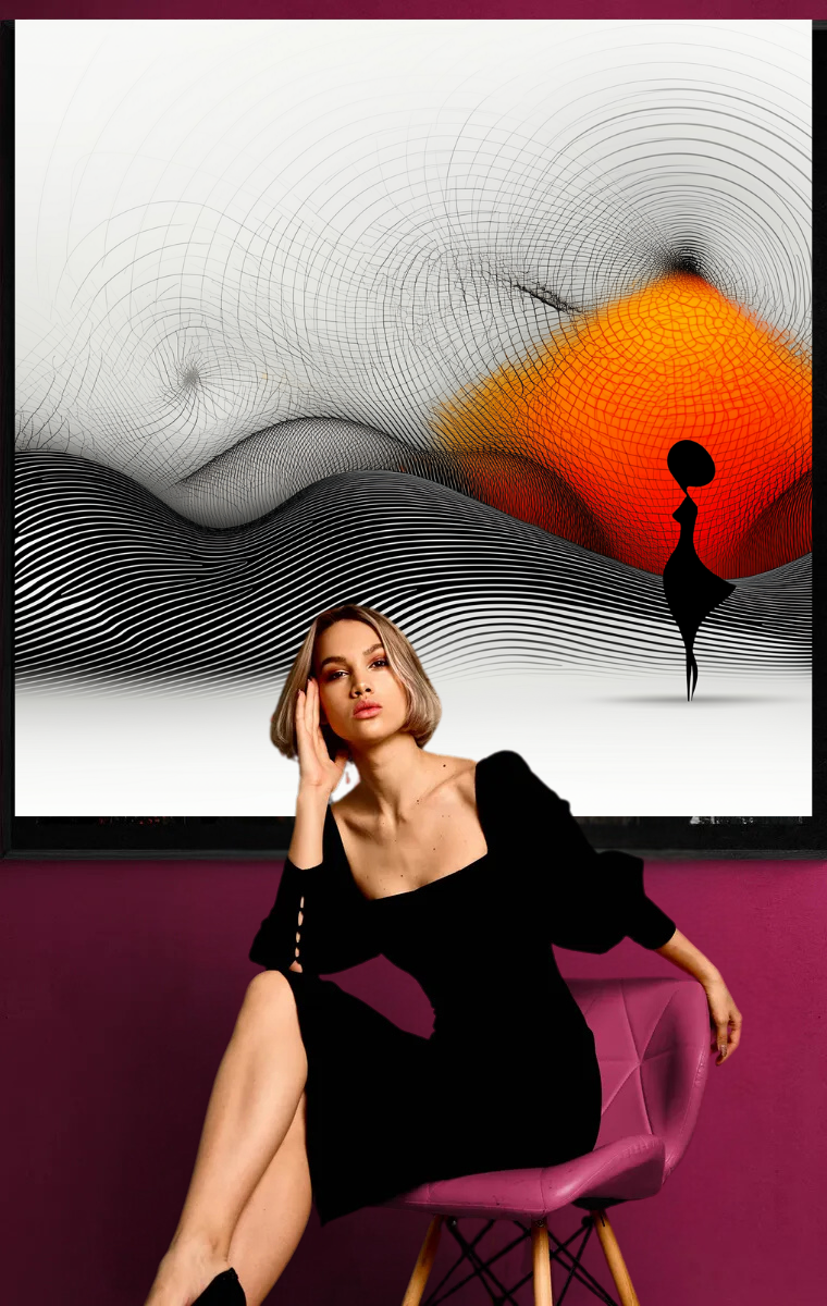 “Dance of Dimensions” – The Harmony of Lines and Light