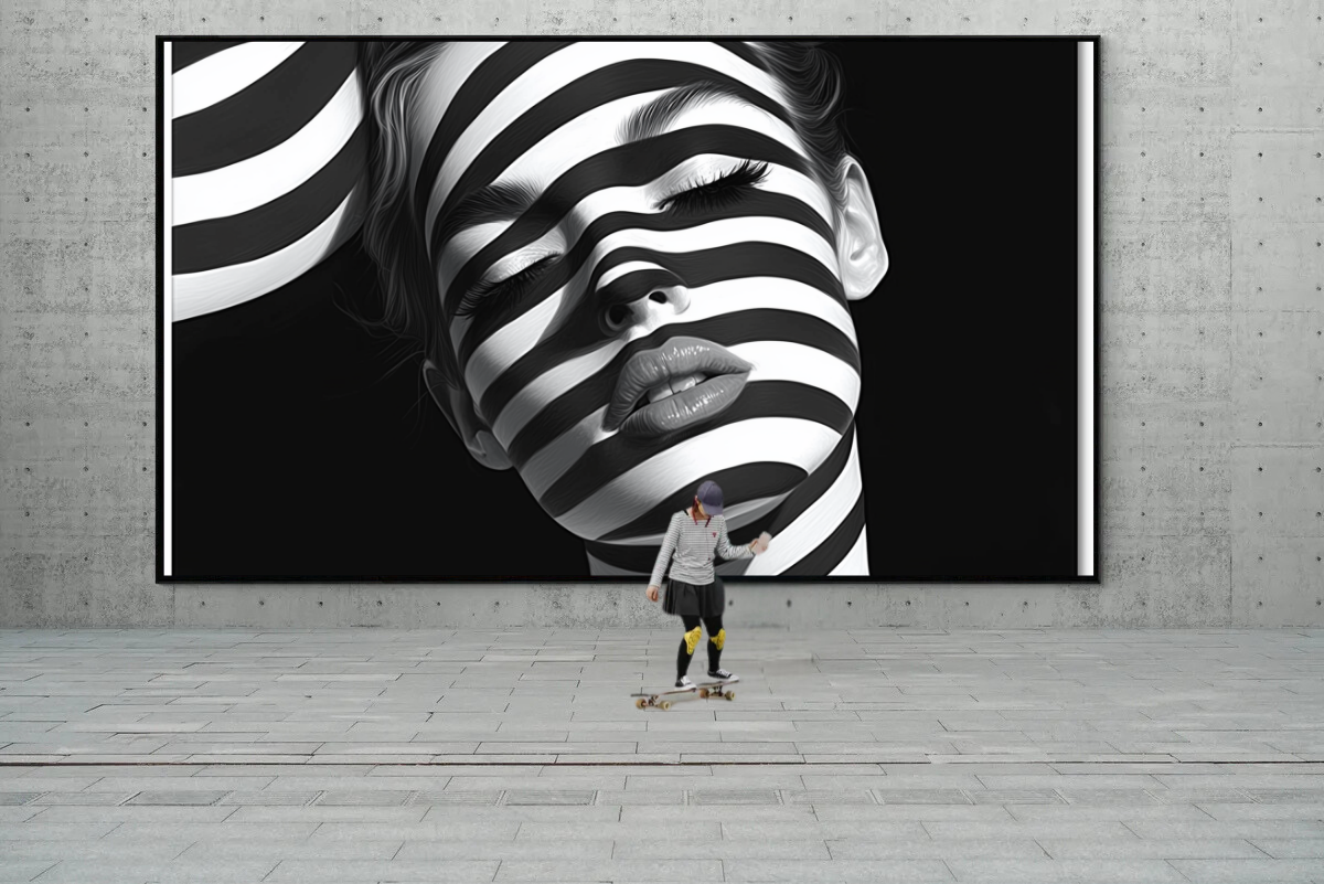 „Zebra-Geflüster“ – Eine Ode an Kontrast und Eleganz