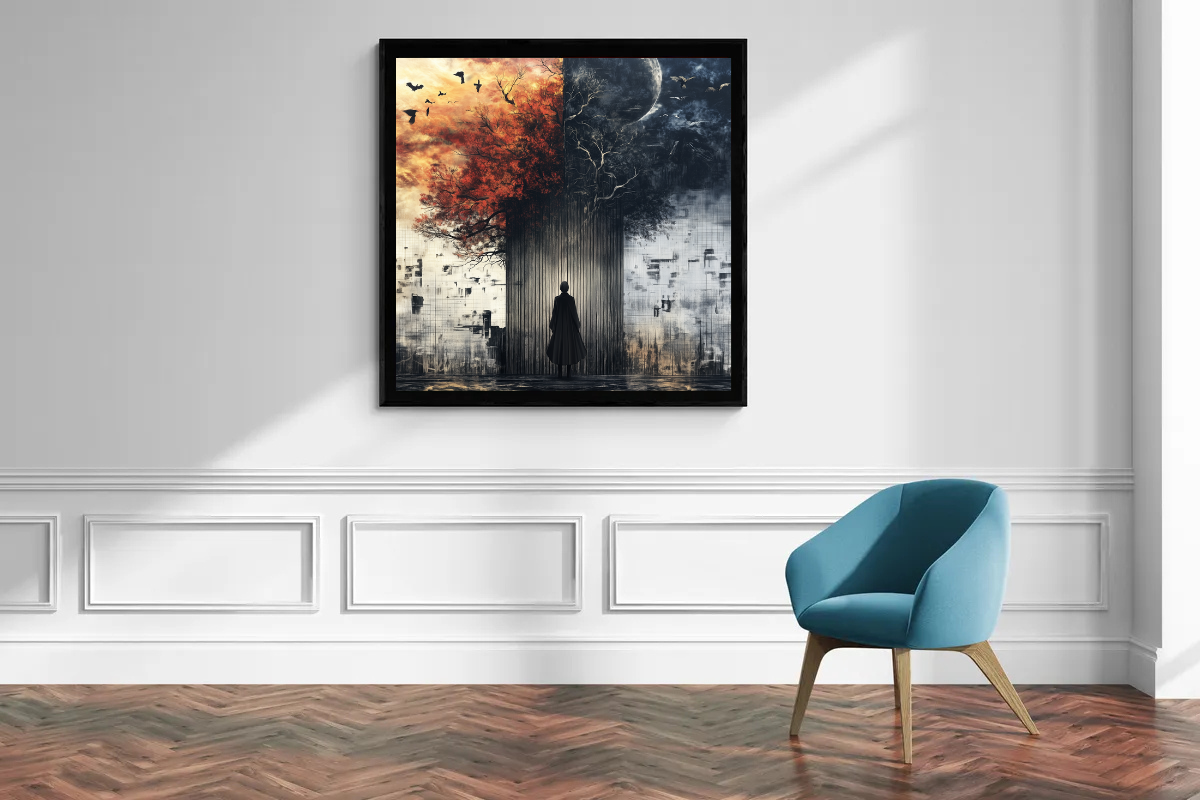 “The Gate of Duality” – A Journey Between Light and Darkness