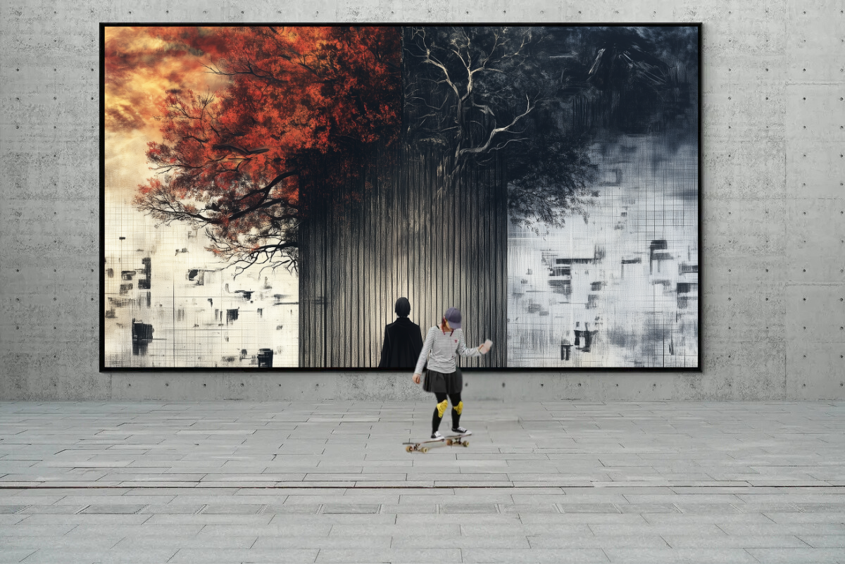 “The Gate of Duality” – A Journey Between Light and Darkness