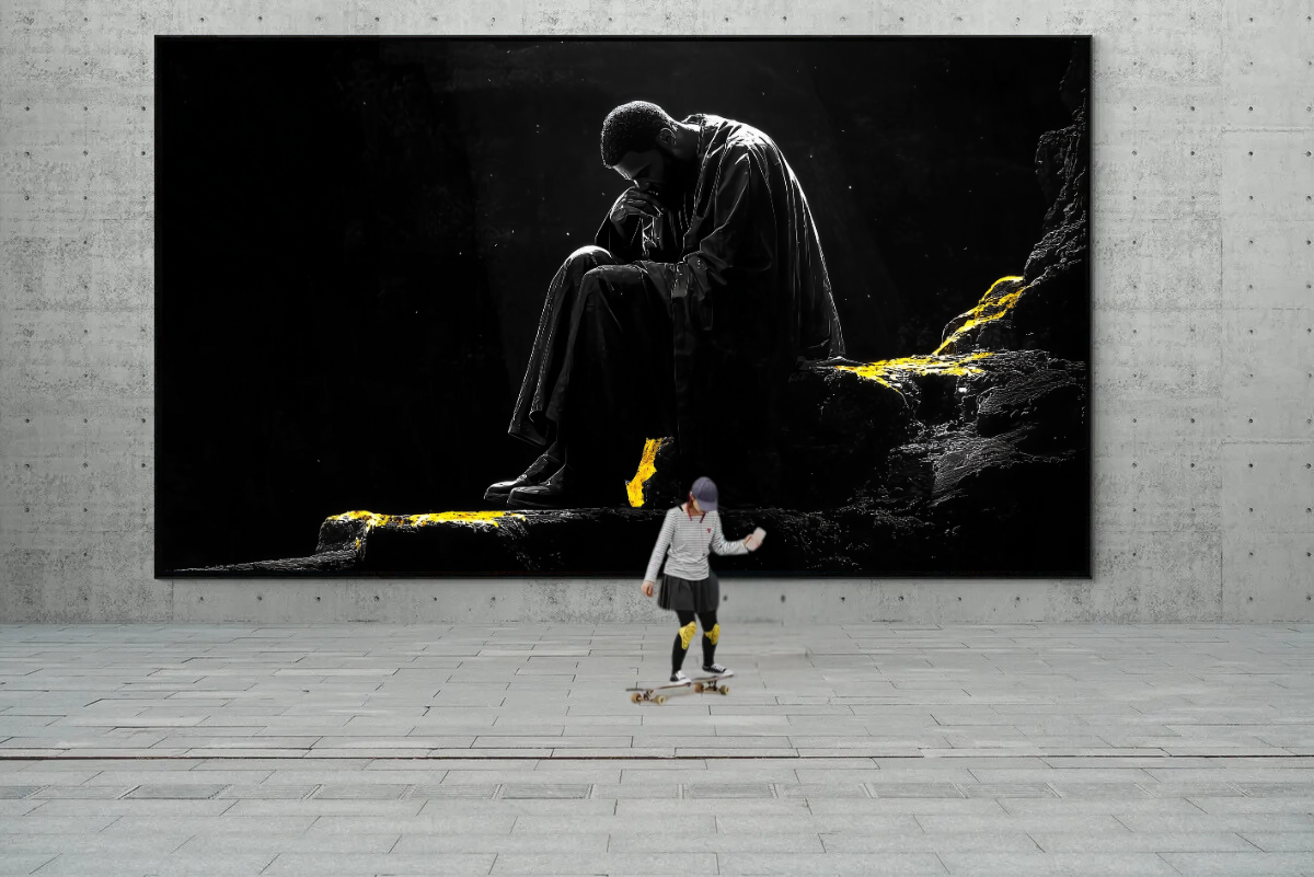 „Nachdenkliche Stille“ – Ein Moment der Reflexion und Einsamkeit
