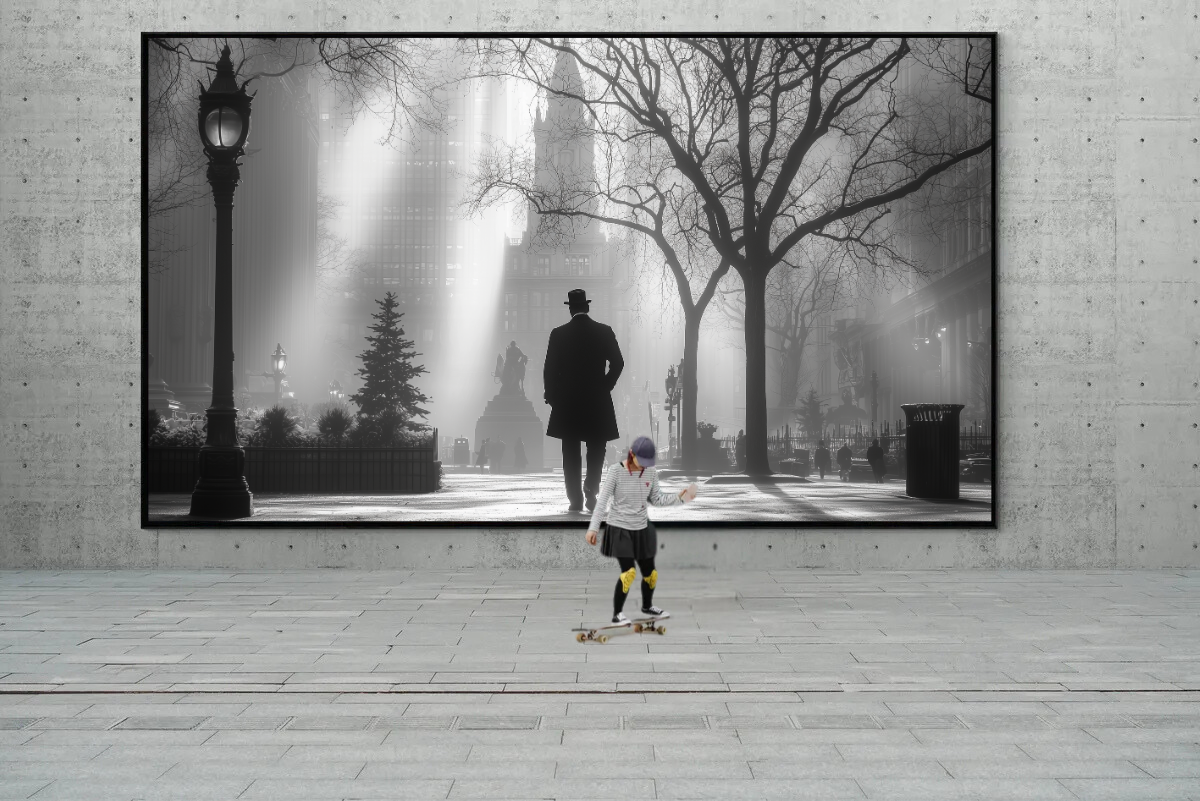 “Morning in the City” – Elegance and Silence in Urban Life