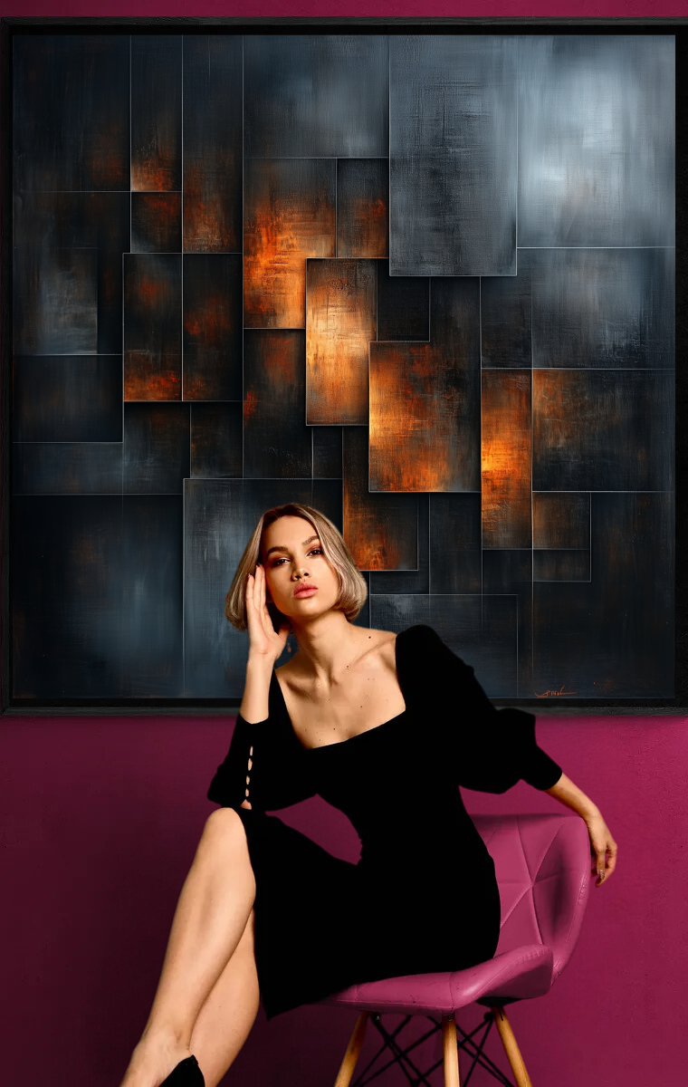 “Flaming Structures” – A Dance of Geometry and Light