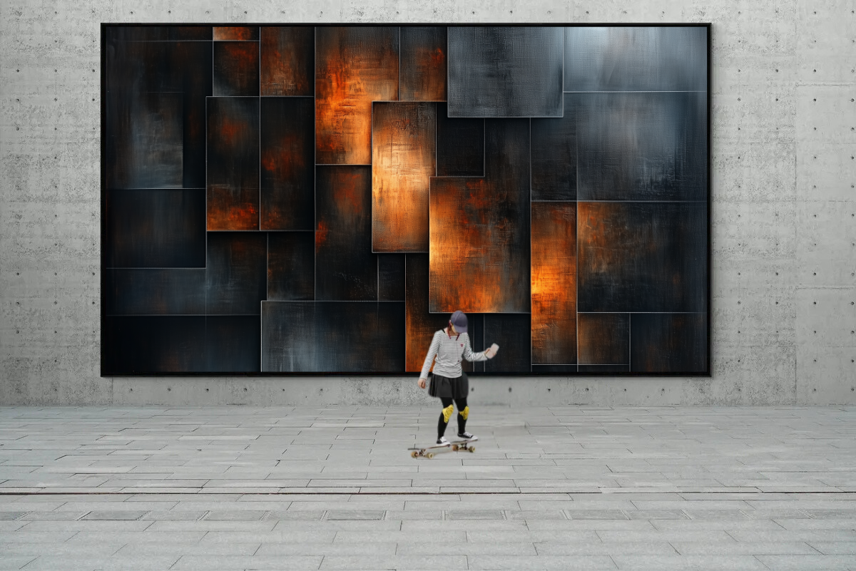 “Flaming Structures” – A Dance of Geometry and Light