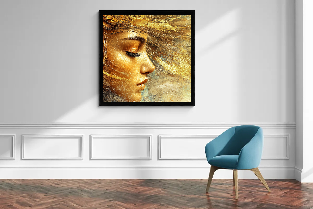 “Golden Whisper” – A touch of elegance and light