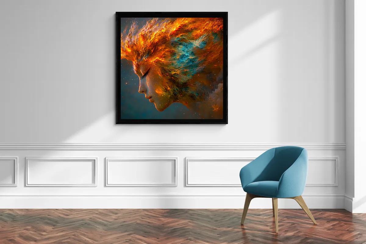 “Starborn Harmony” – The Power of the Cosmos in a Portrait