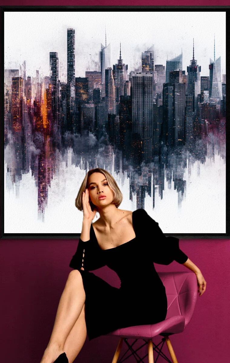 “Mirror of the Metropolis” – Abstract skyline with fascinating reflection