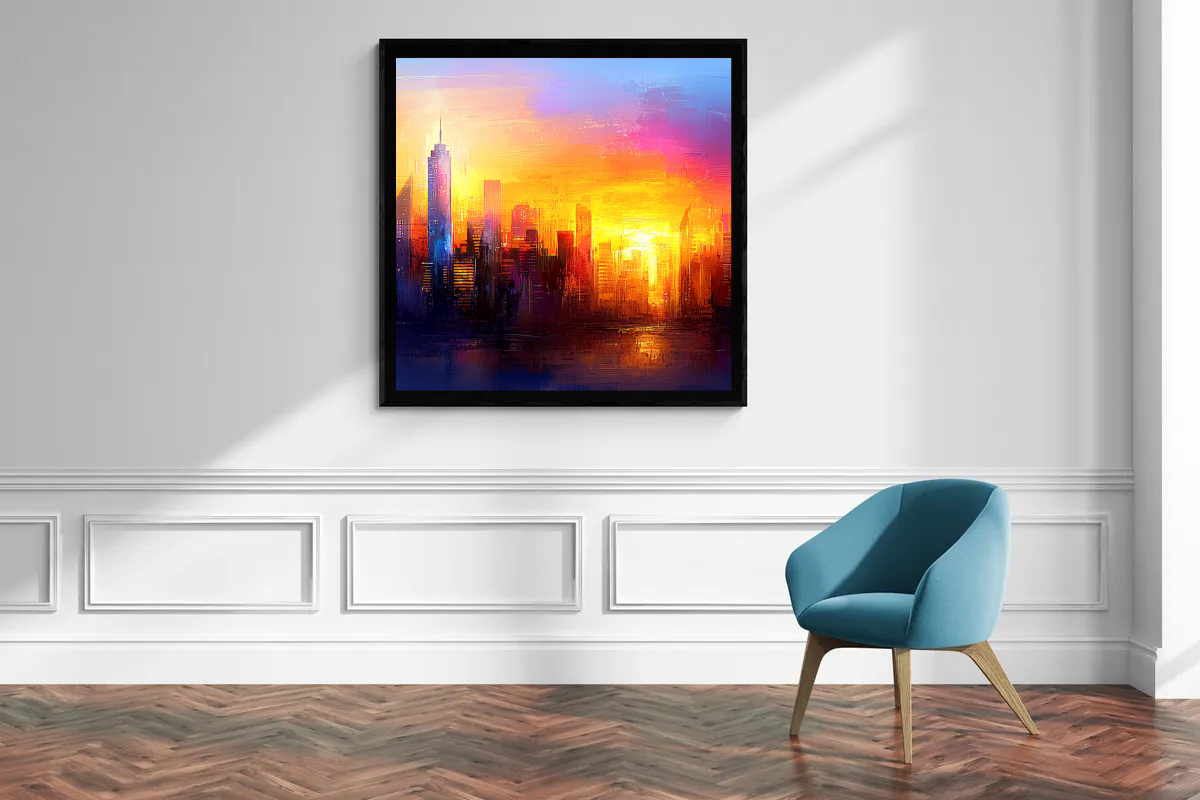 "City of Colors - Sunrise over the Skyline"