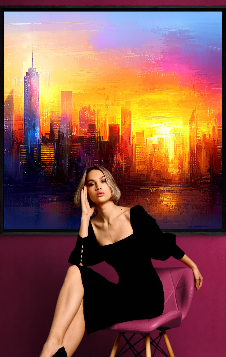"City of Colors - Sunrise over the Skyline"