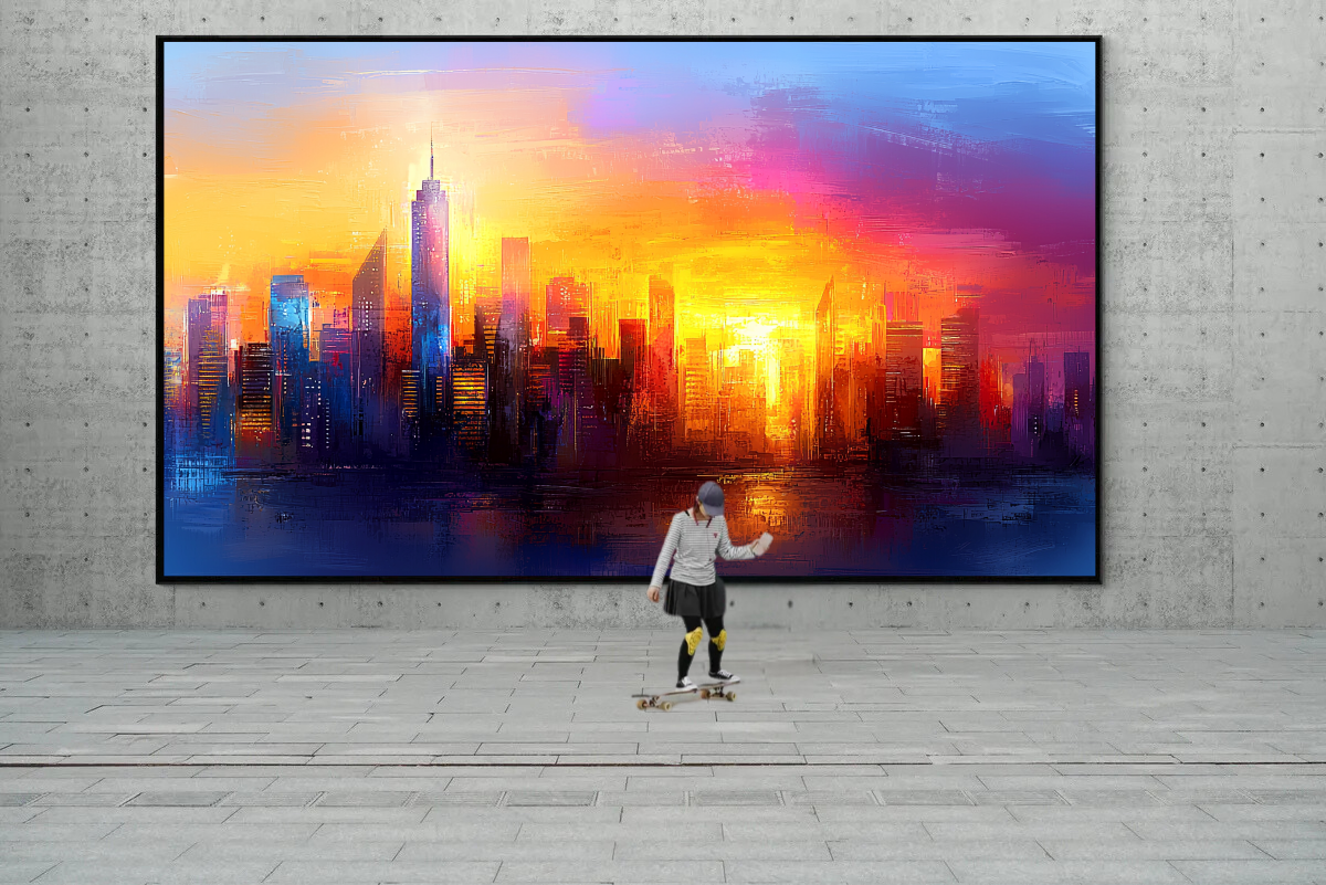 "City of Colors - Sunrise over the Skyline"