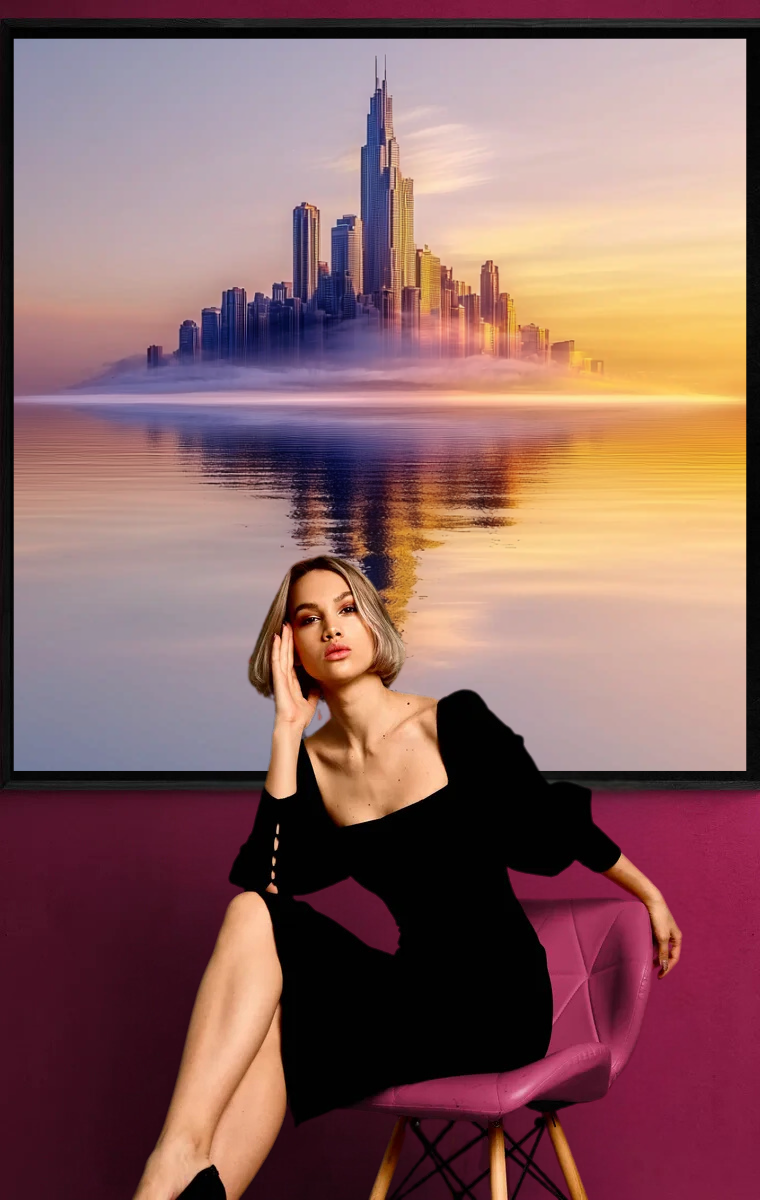 "City of Dawn" - Skyline in the gentle light of sunrise
