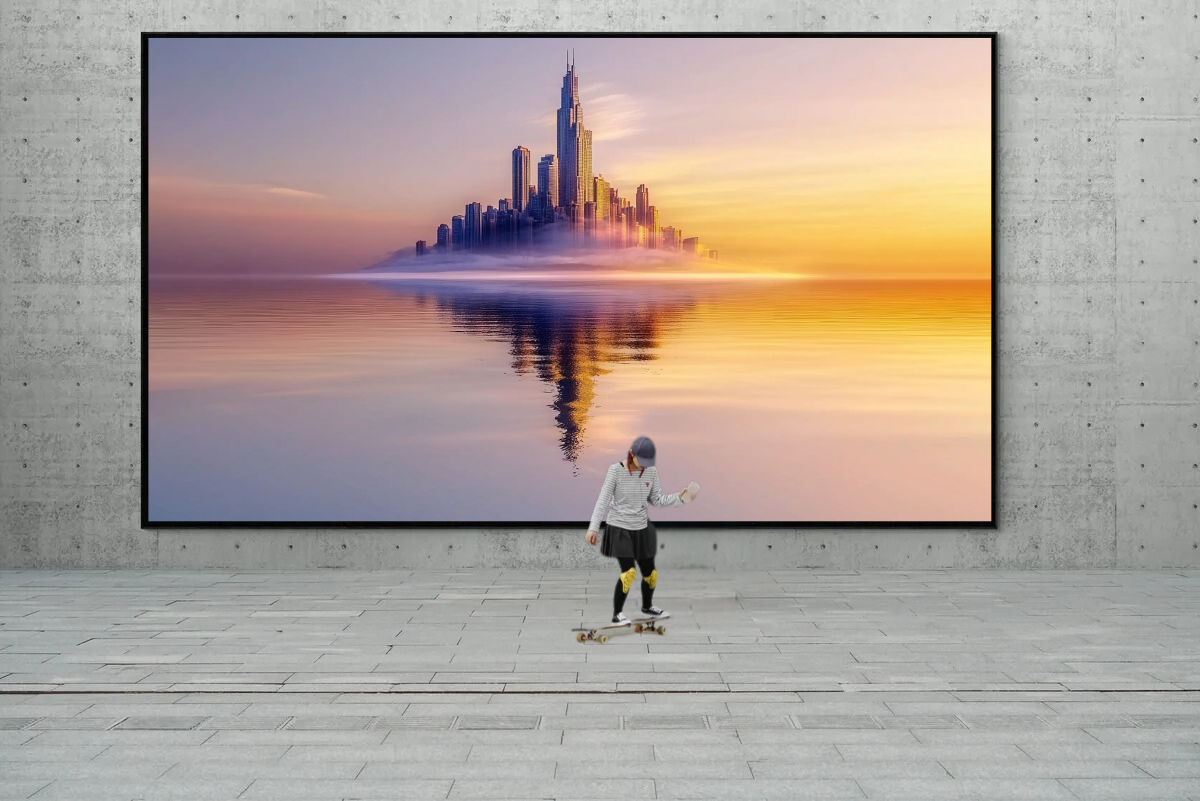 "City of Dawn" - Skyline in the gentle light of sunrise
