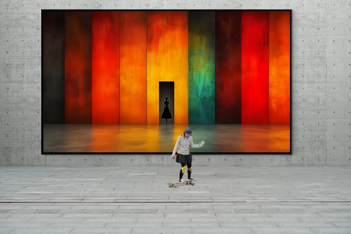 „Pforte der Farben“ – Faszinierende Komposition aus Licht und Schatten