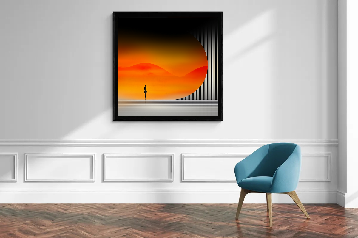 „Sonnenklang der Linien“ – Kunstwerk der Harmonie und Kontraste