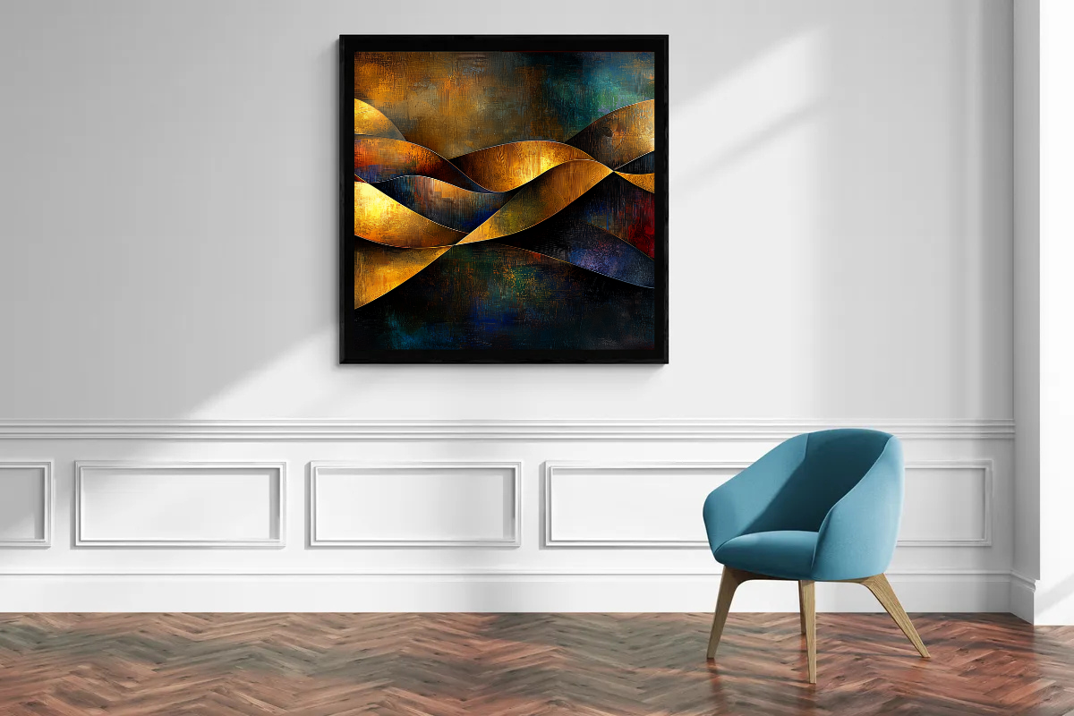 “Waves of Eternity” – An abstract work of art full of dynamism and balance