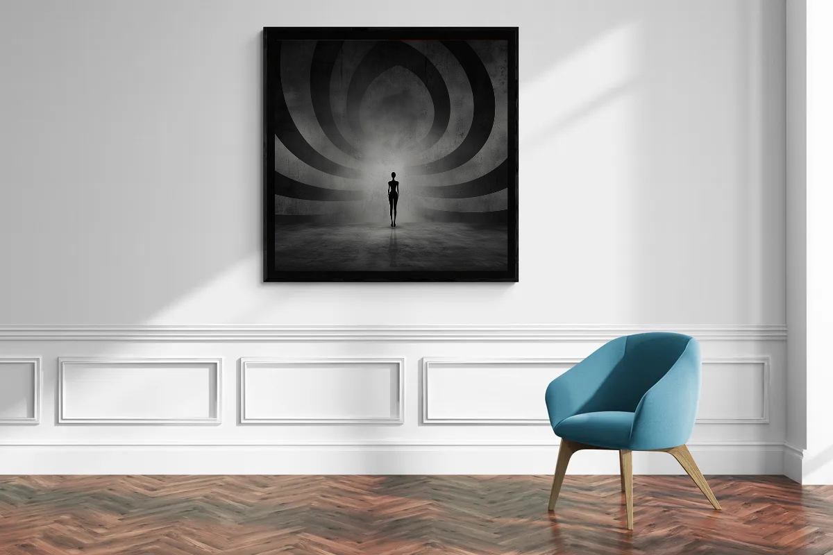 “Echoes of Silence” – Mystical Play of Light and Shadow