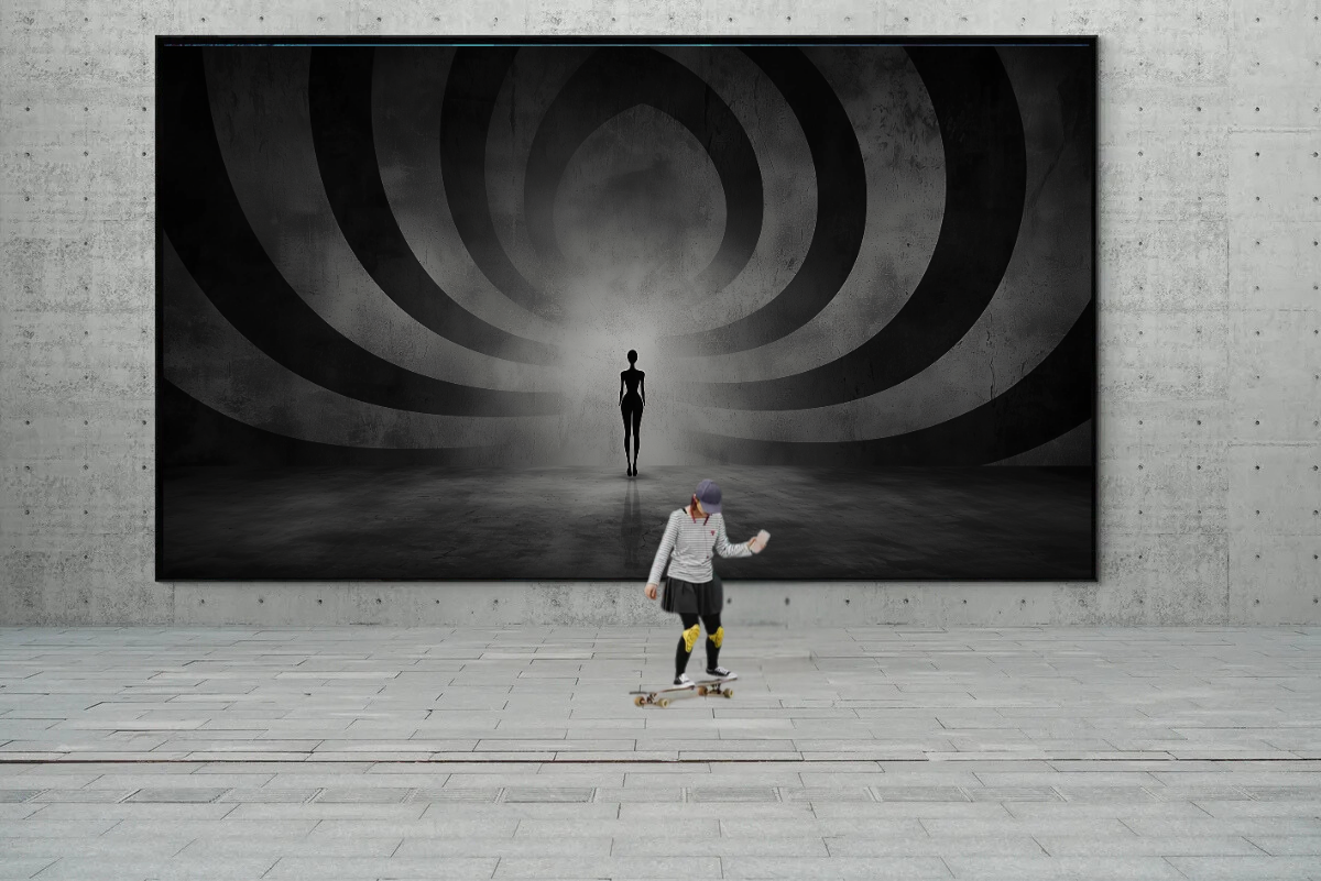 “Echoes of Silence” – Mystical Play of Light and Shadow