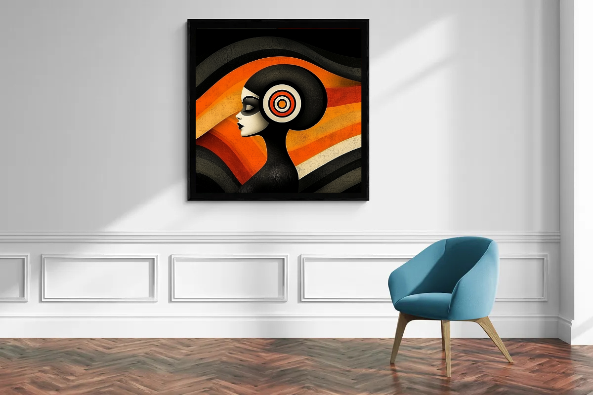 "Echoes of the Waves" - Retro-Modern Artwork