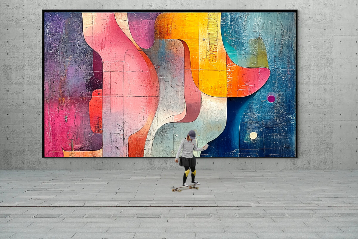 "Color Harmony" - Abstract art print in modern design