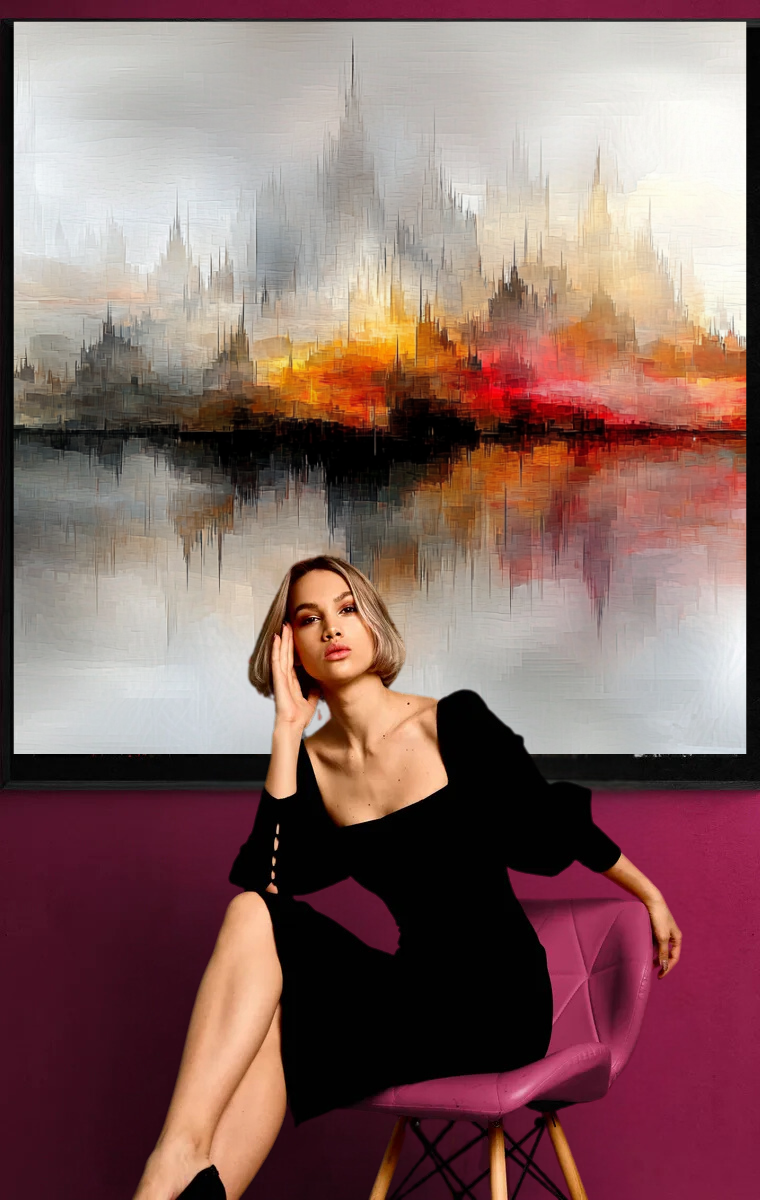 „Feuer und Nebel – Die schwebende Skyline“