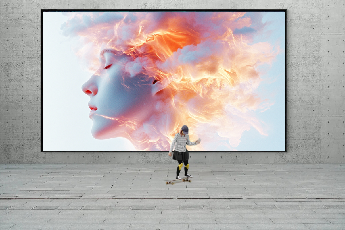 „Flammen der Gedanken“ – Surreales Wolkenporträt