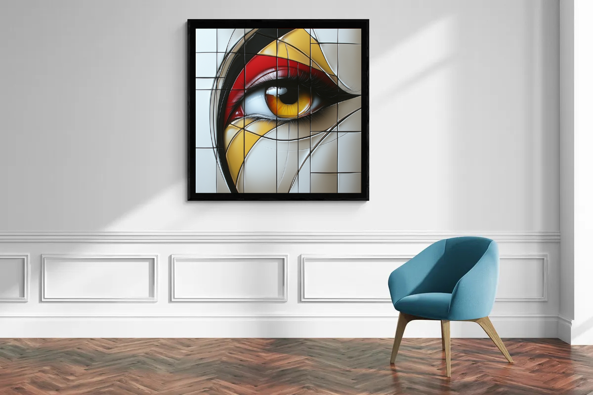 “View of Geometry” – A modern art print in the style of constructivism