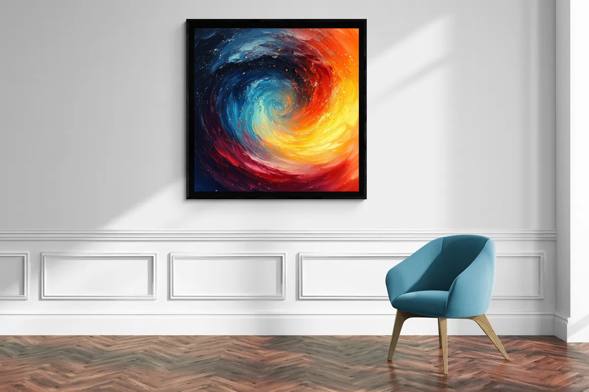 "Cosmic Vortex" – Abstract Color Spectacle