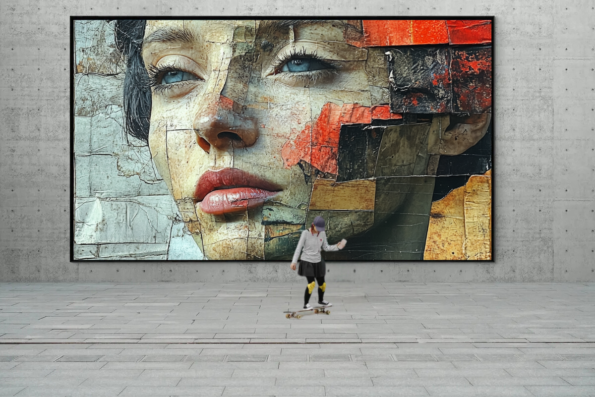 „Mosaik der Seele“ – Porträt im Arte Povera Stil
