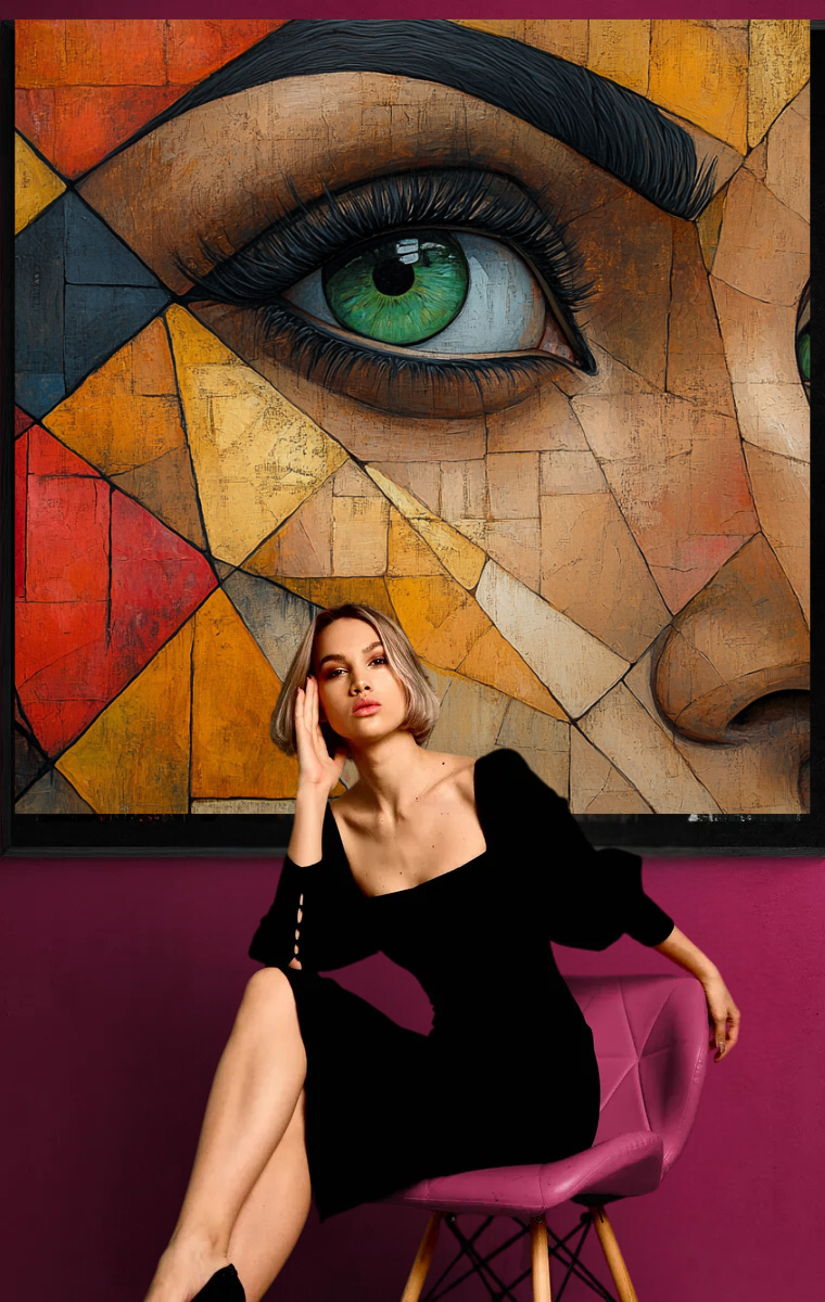 "Mosaic View" - Abstract Portrait