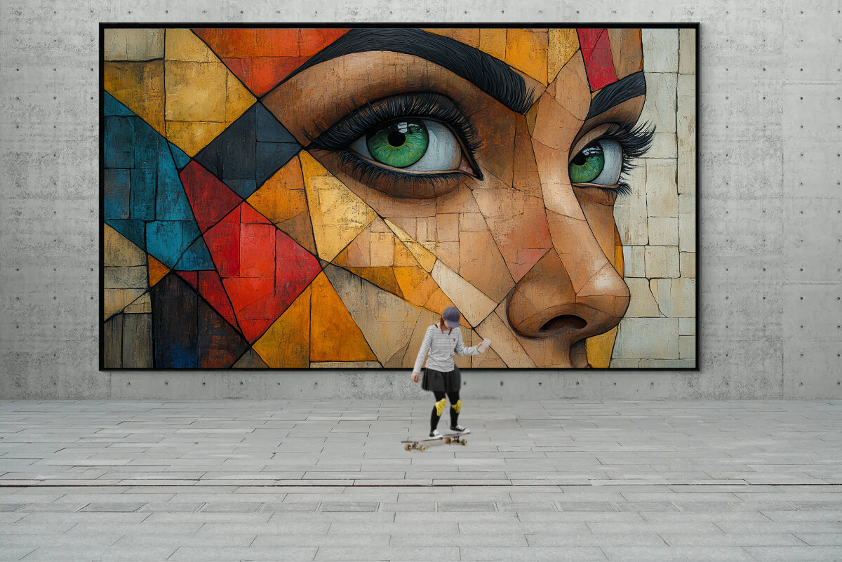 "Mosaic View" - Abstract Portrait