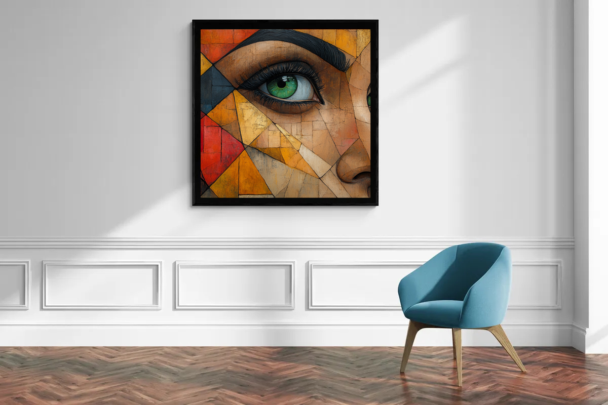 "Mosaic View" - Abstract Portrait