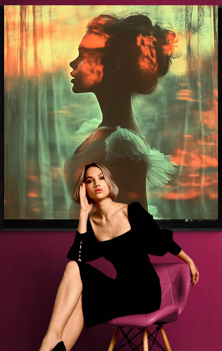 „Schatten der Erinnerung“ – Poetischer Kunstdruck im Stil impressionistischer Fotografie