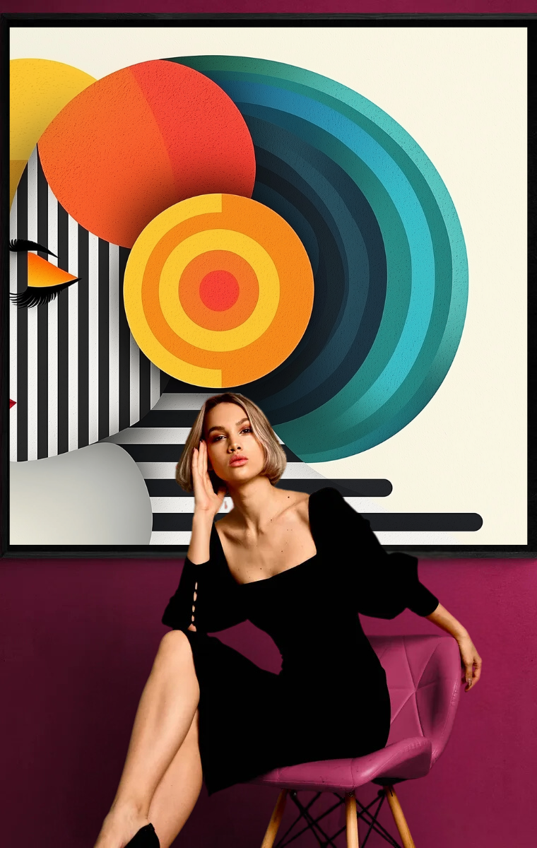 „Kreis der Farben“ – Abstraktes Profil mit geometrischen Elementen