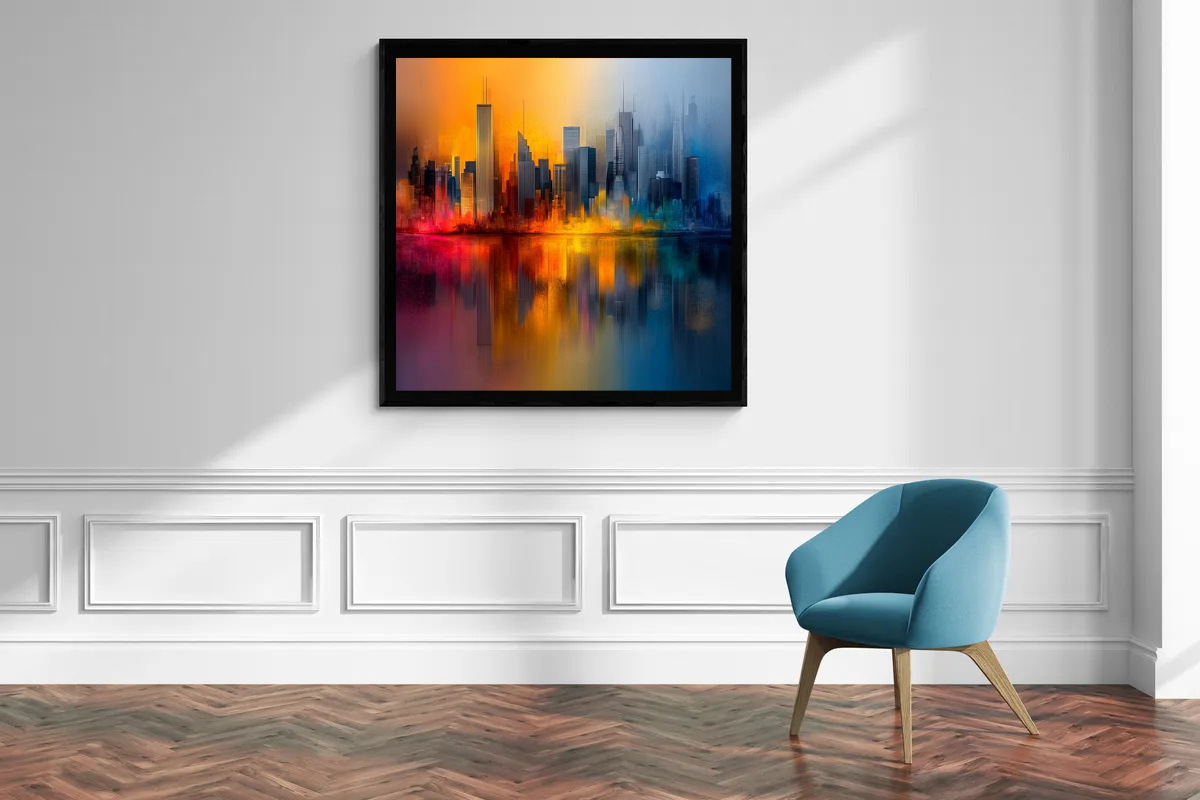 "Lights of Dusk" – Skyline in the Interplay of Colors