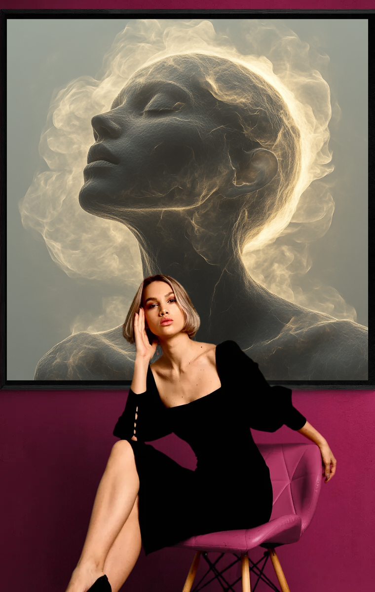 “Lichtgestalt” – Mystical portrait in gentle veils of mist