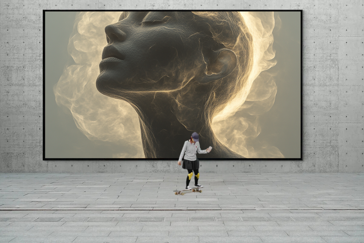 “Lichtgestalt” – Mystical portrait in gentle veils of mist