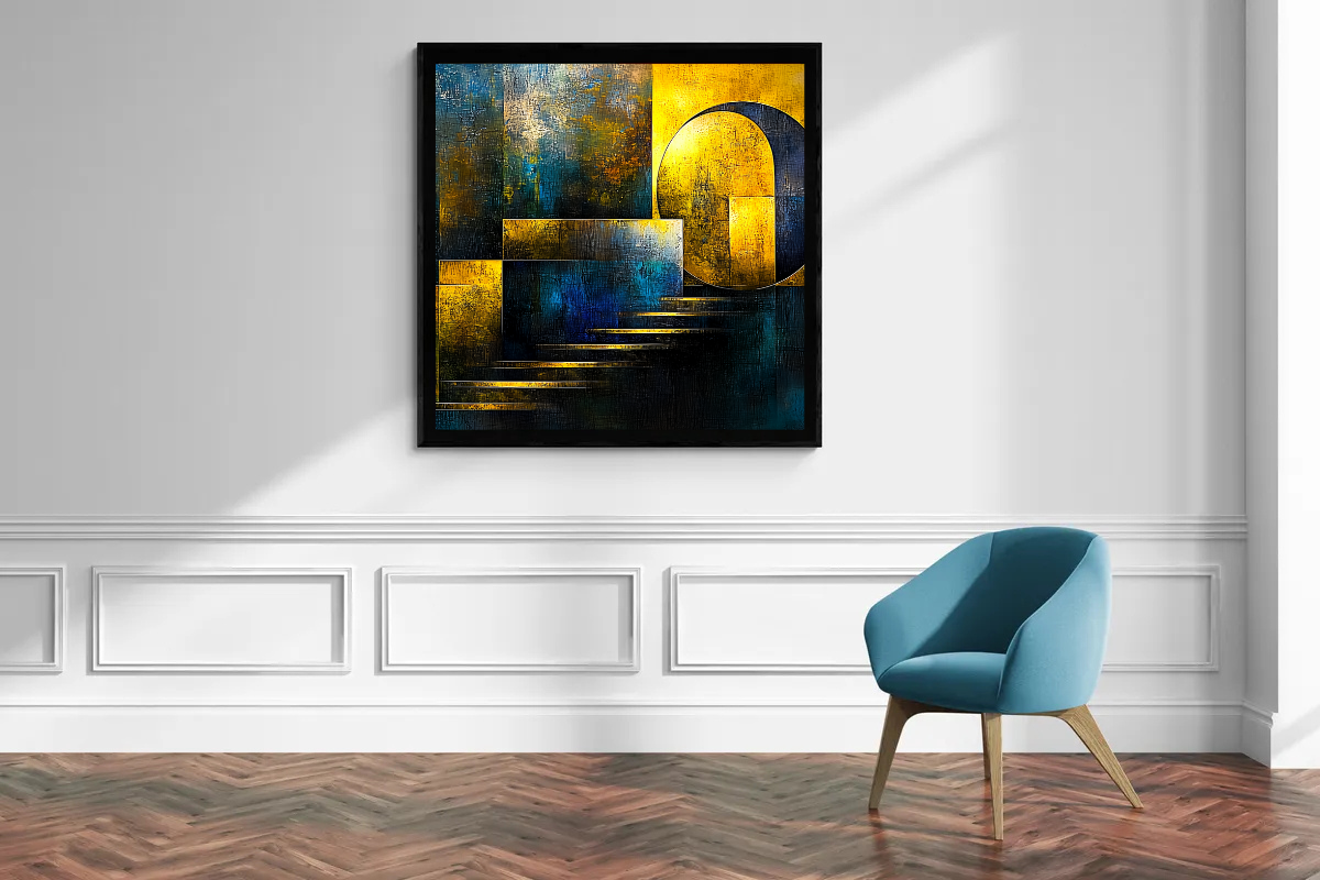 “Steps to Eternity” – An abstract play of shapes and light