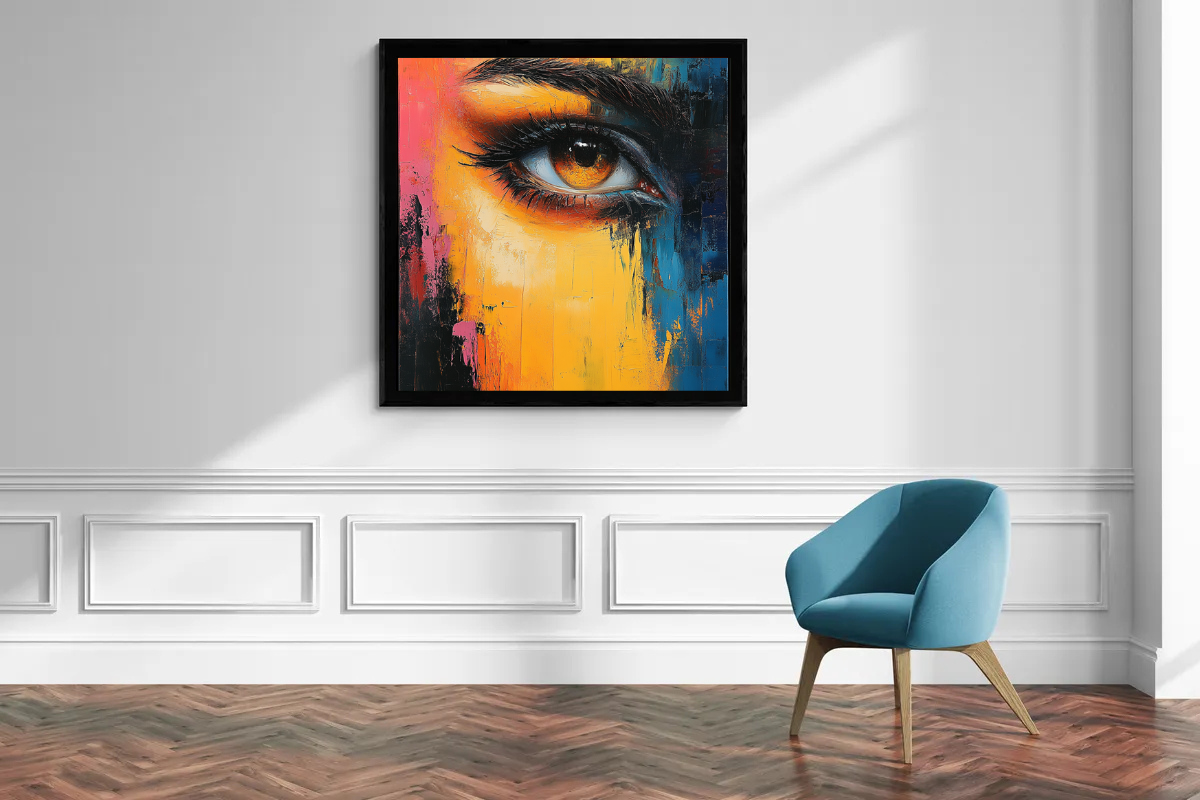 “View of Colors” – Expressive portrait of an eye