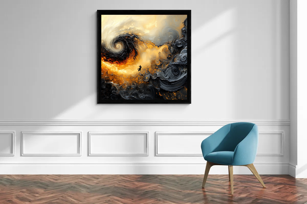 “The Whirlpool of Fate” – A Dance Between Light and Darkness