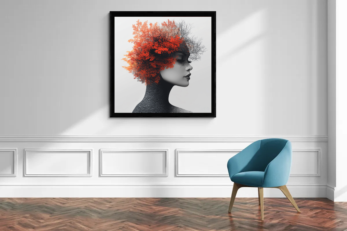 “Blossom of Thoughts” – Nature and elegance in surreal symbiosis