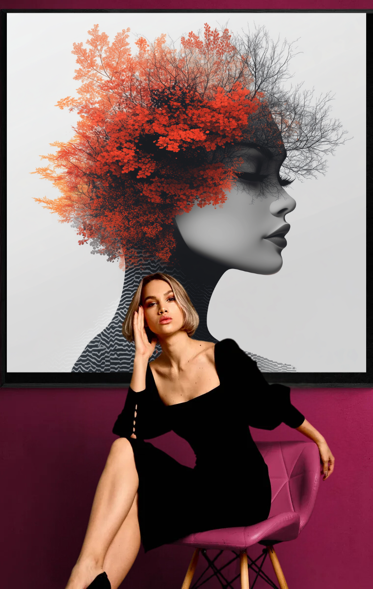 “Blossom of Thoughts” – Nature and elegance in surreal symbiosis