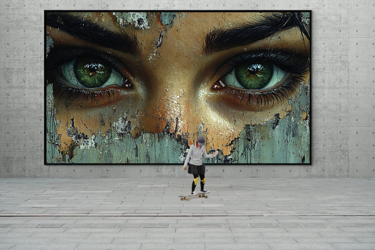 "The Eyes of Time" - Abstract Portrait
