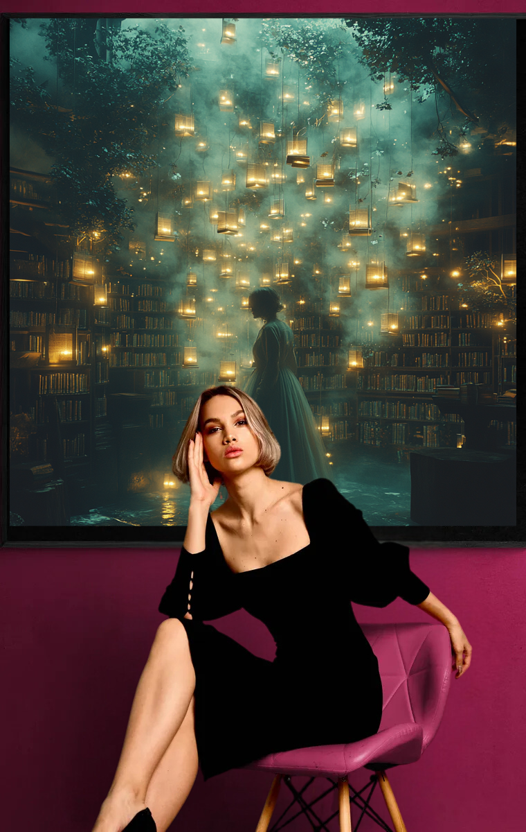 “The Library of Lights” – Magical scenery full of splendor and mystery