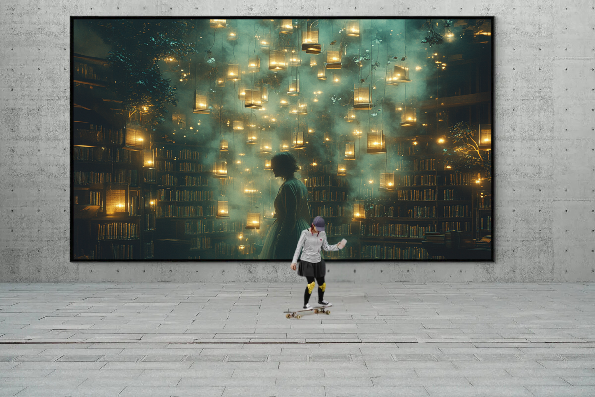 “The Library of Lights” – Magical scenery full of splendor and mystery