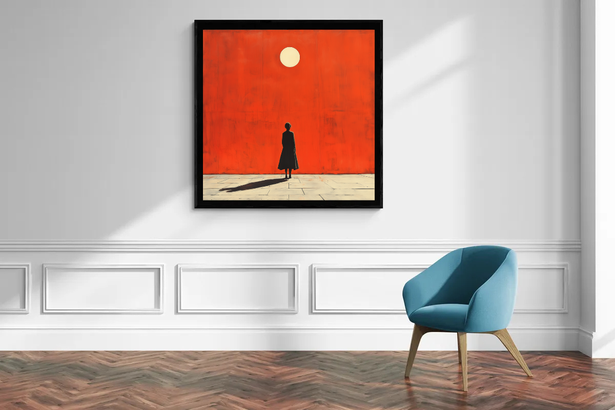 “The Red Wall” – A minimalist reflection on isolation and hope