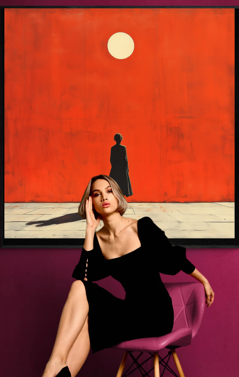 “The Red Wall” – A minimalist reflection on isolation and hope