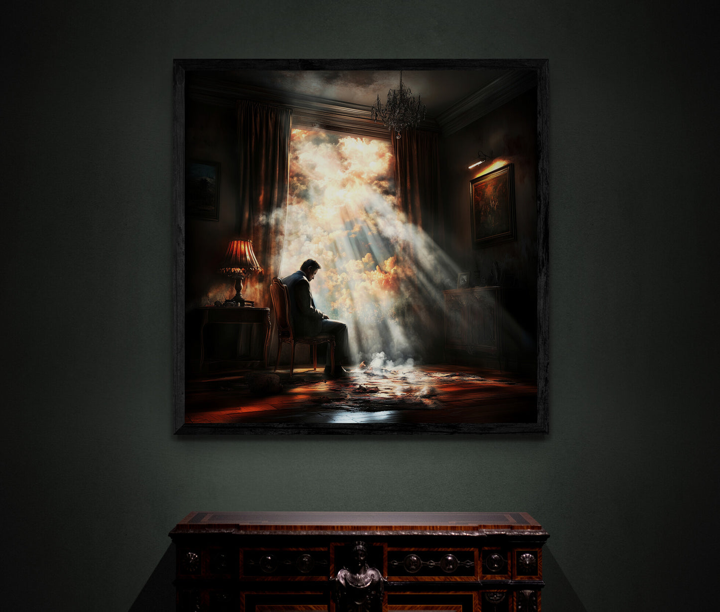 “Sunbeams of Reflection” – A haunting composition of light and inwardness