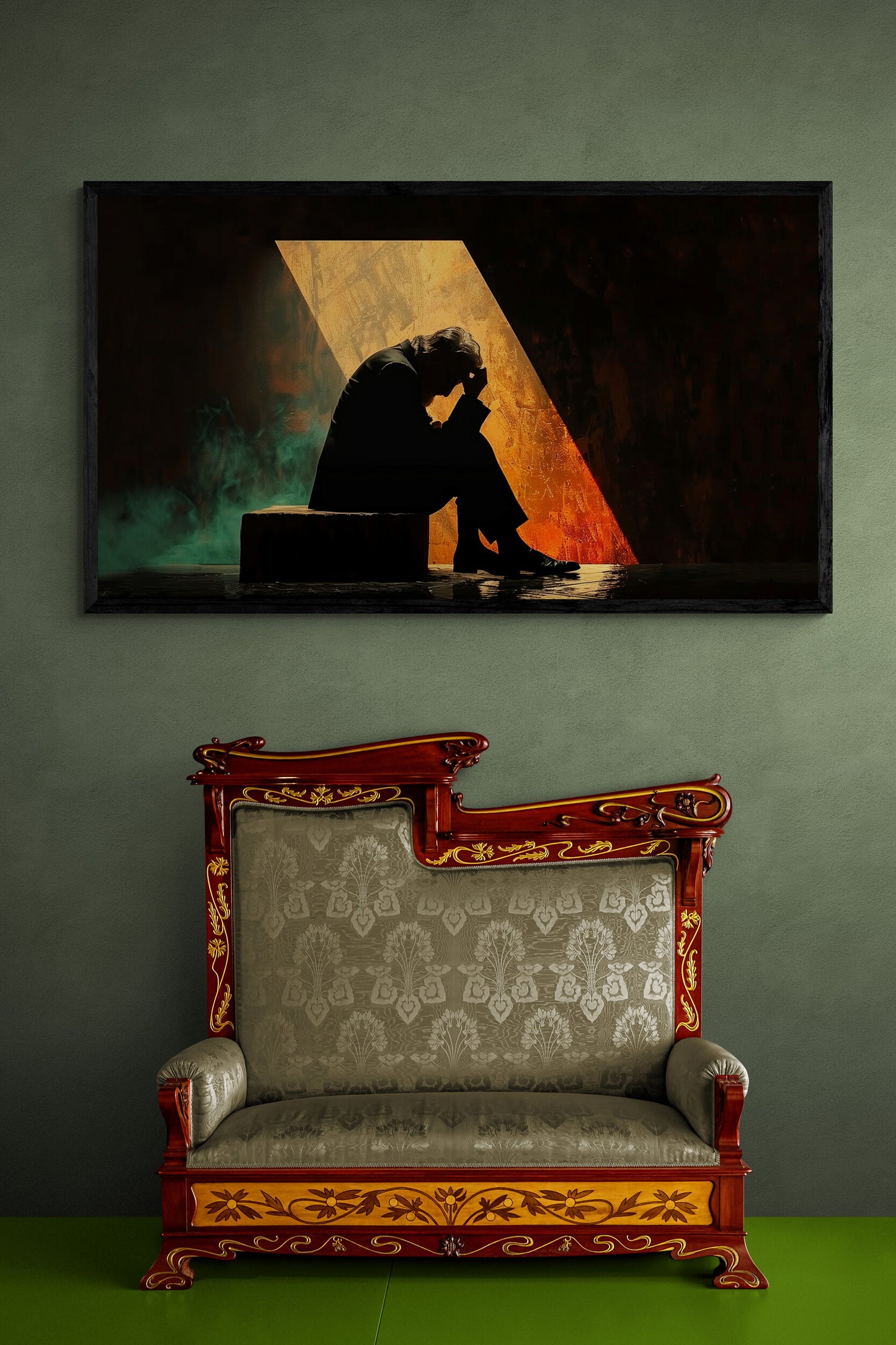 “The Burden of Thoughts” – A haunting fusion of shadow and hope