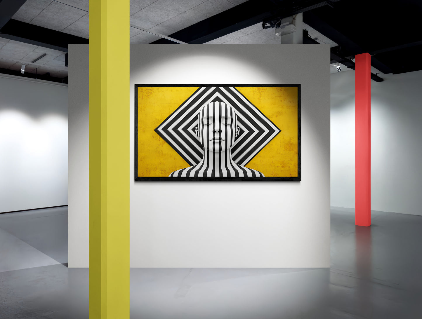 „In den Linien der Stille“ – Eine op-artische Meditation zwischen Kontrast und Ruhe